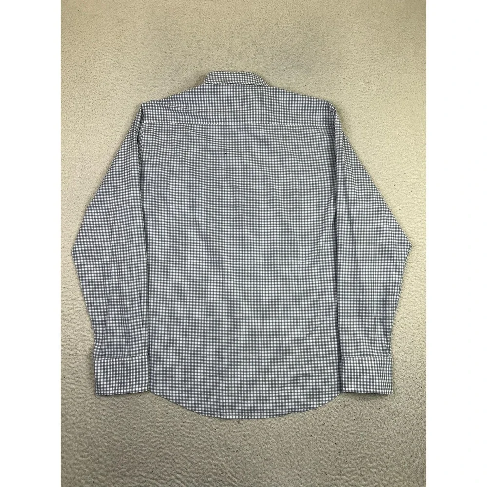Bonobos Shirt Mens Large Blue Check Standard Fit Stretch Long Sleeve Button Down - Picture 2 of 7